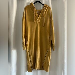 Free People Movement Spur of the Moment Solid Hoodie Dress